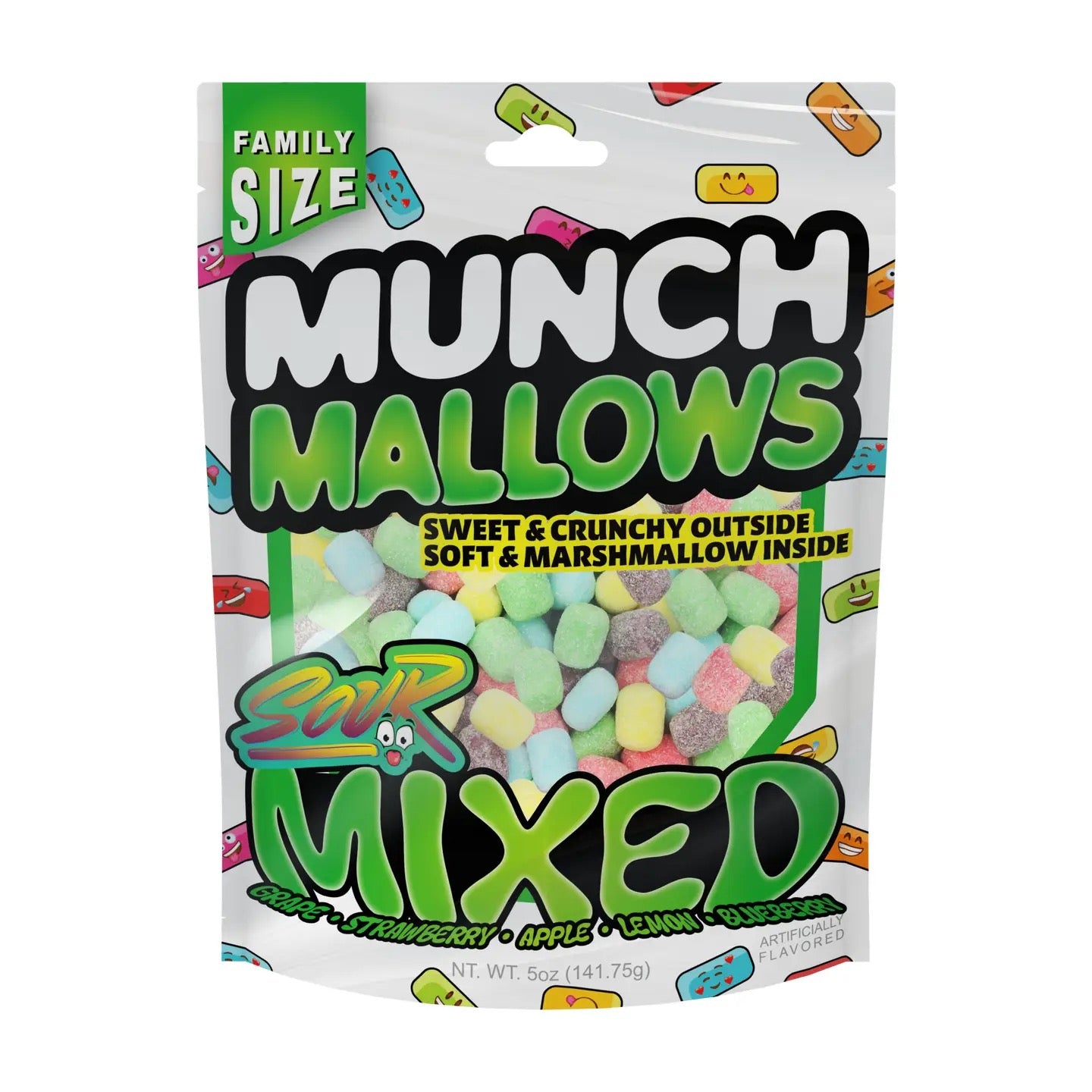Munch Mallows - Marshmallow Candy - Unique Novelty Candy: SOUR MIXED