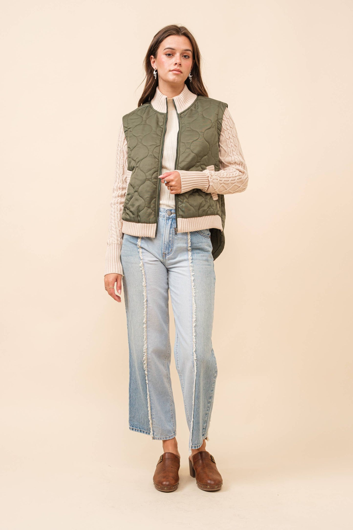 63004P - Crop Baggy Wide Leg Dad Jeans: LIGHT WASH