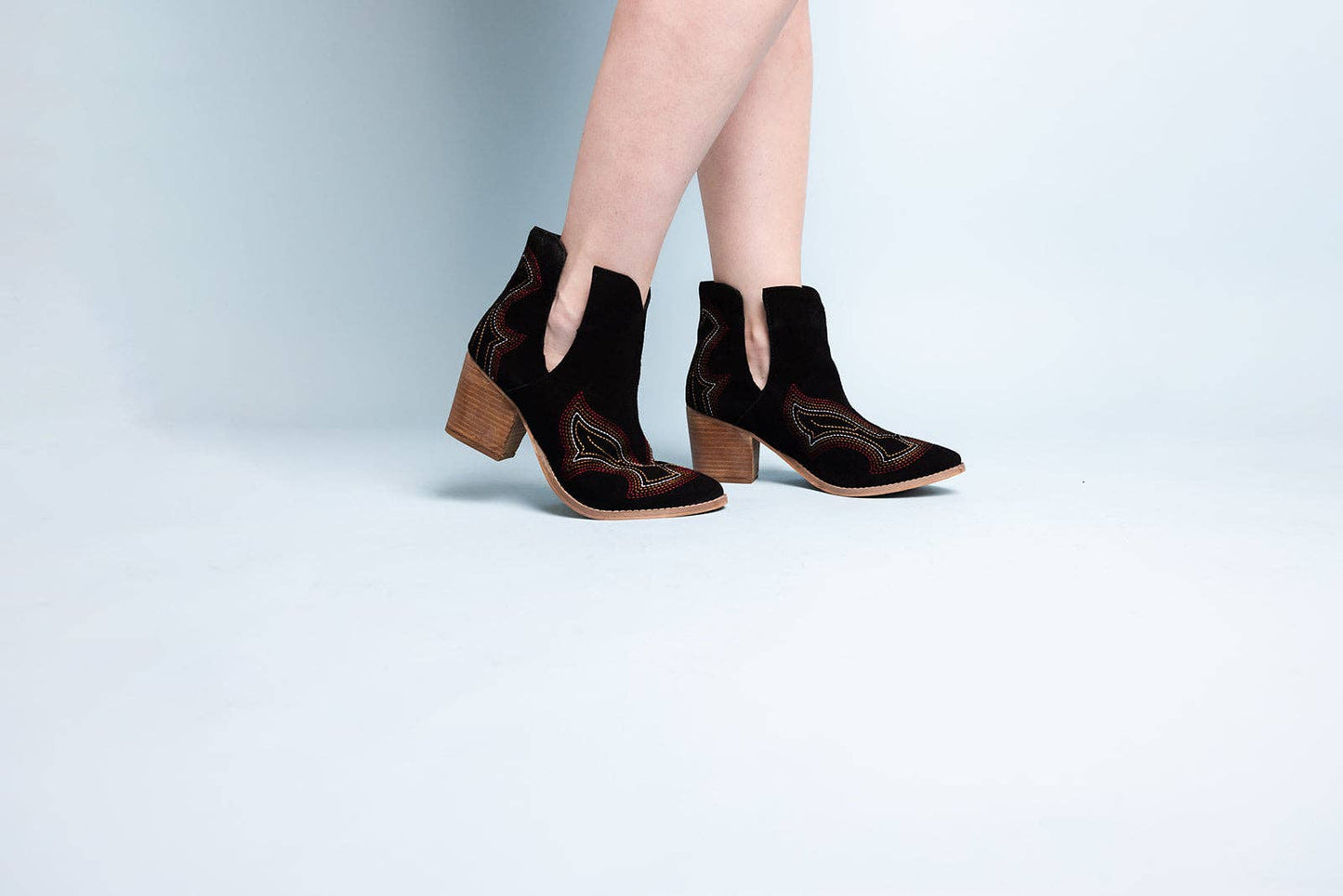 Journee Ankle Boots in Magenta: 7.0