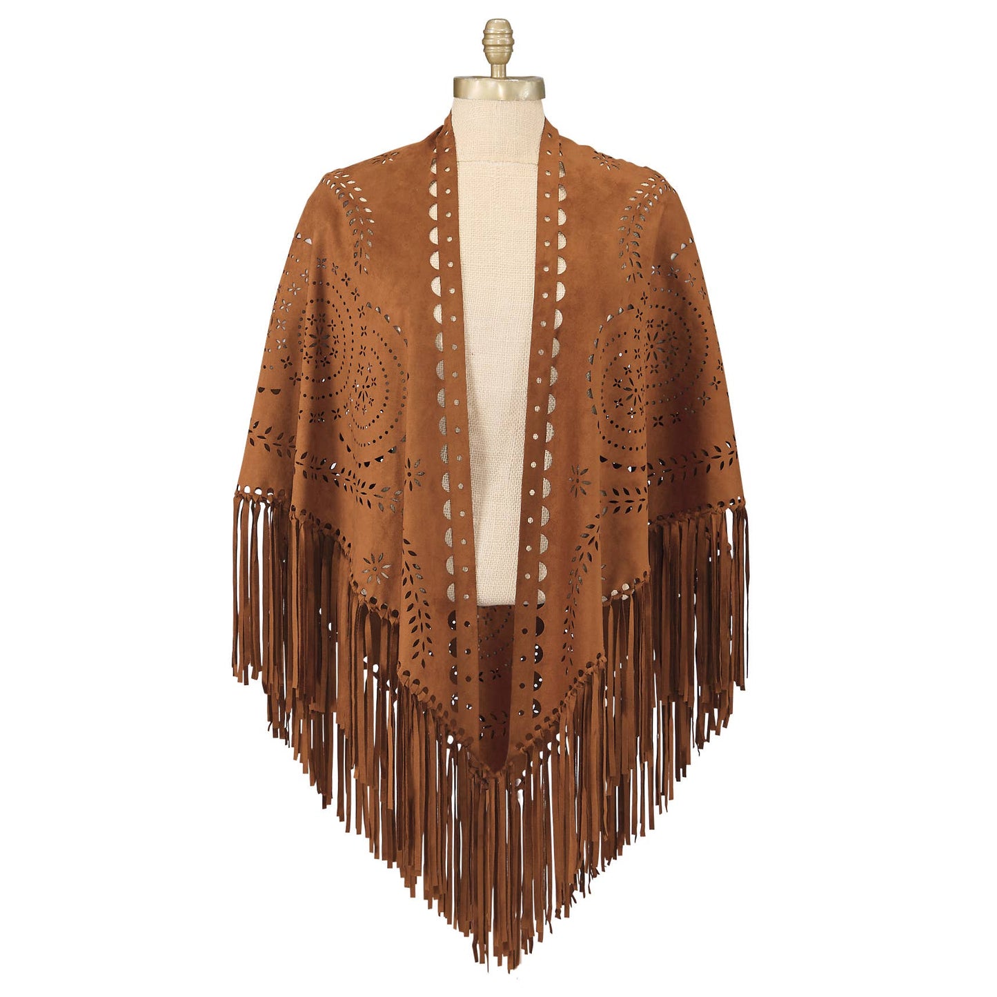 Sandpoint Medallion Fringed Wrap OSFM
