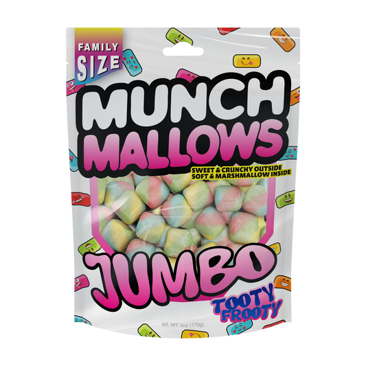 Munch Mallows - Marshmallow Candy - Unique Novelty Candy: Tooty Frooty Jumbo
