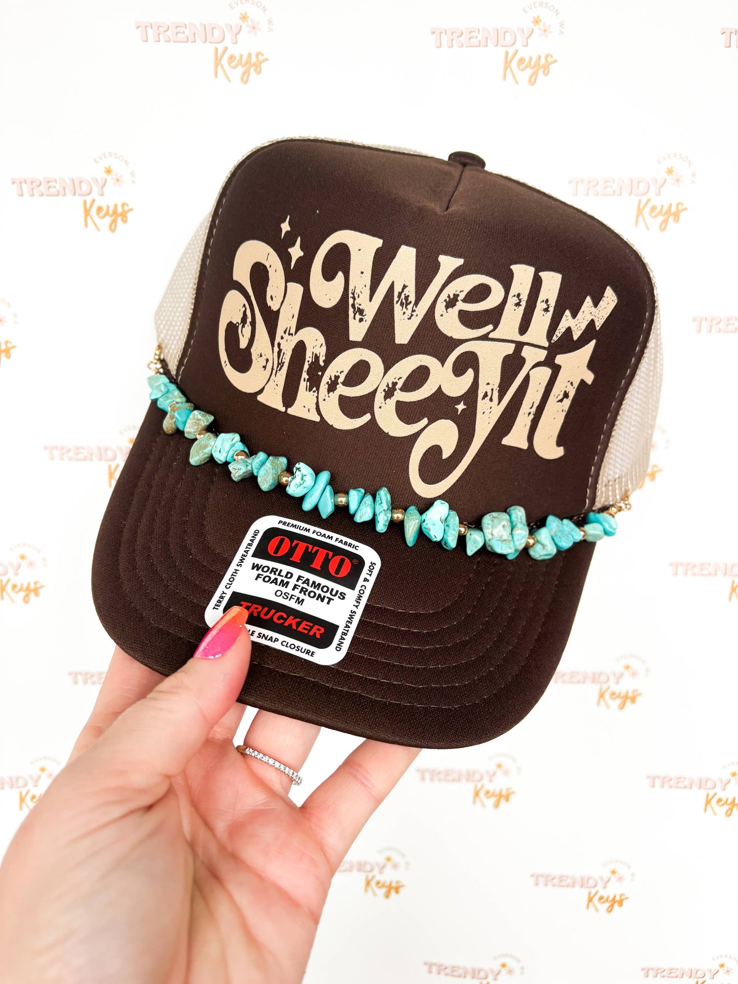 "Well Shee-Yit" Western Trucker Hat : No Chain