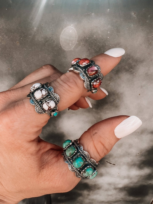 Wildest Dreams Sterling Silver Ring: 7 / Copper Infused / Turquoise